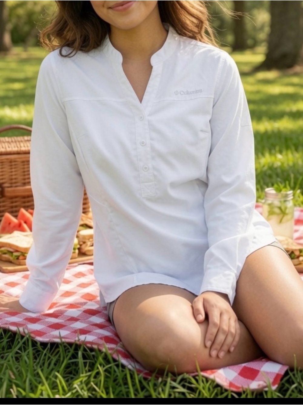 Columbia Meadowgate Omni-Shade Sun-protective Casual Shirt Tunic  sz XS